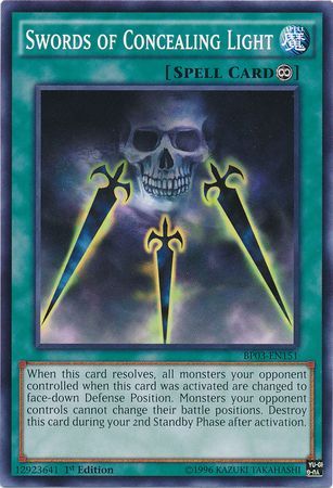 Swords of Concealing Light BP03 EN151 Common 1st Edition Battle Pack 3 Monster League 1st Edition Singles Swords of Concealing Light BP03 EN151 Common 1st Edition Battle Pack 3 Monster League 1st Edition Singles