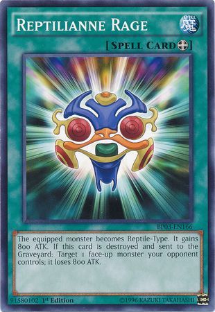 Reptilianne Rage BP03 EN166 Common 1st Edition Battle Pack 3 Monster League 1st Edition Singles Reptilianne Rage BP03 EN166 Common 1st Edition Battle Pack 3 Monster League 1st Edition Singles