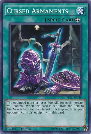 Cursed Armaments BP03 EN169 Common 1st Edition Battle Pack 3 Monster League 1st Edition Singles Cursed Armaments BP03 EN169 Common 1st Edition Battle Pack 3 Monster League 1st Edition Singles