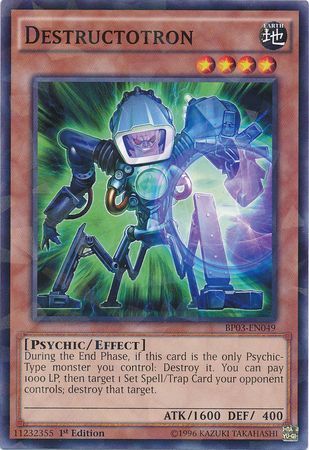 Destructotron BP03 EN049 Shatterfoil Rare 1st Edition Destructotron BP03 EN049 Shatterfoil Rare 1st Edition