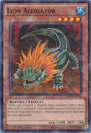 Lion Alligator BP03 EN089 Shatterfoil Rare 1st Edition Battle Pack 3 Monster League Shatterfoil Rare 1st Edition Singles Lion Alligator BP03 EN089 Shatterfoil Rare 1st Edition Battle Pack 3 Monster League Shatterfoil Rare 1st Edition Singles