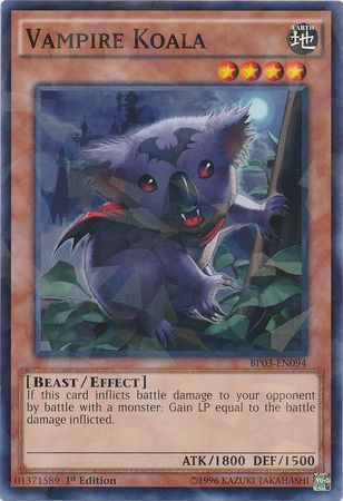 Vampire Koala BP03 EN094 Shatterfoil Rare 1st Edition Vampire Koala BP03 EN094 Shatterfoil Rare 1st Edition