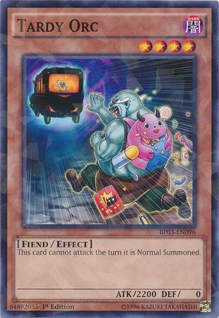 Tardy Orc BP03 EN096 Shatterfoil Rare 1st Edition Tardy Orc BP03 EN096 Shatterfoil Rare 1st Edition