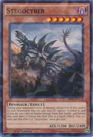 Stegocyber BP03 EN114 Shatterfoil Rare 1st Edition Battle Pack 3 Monster League Shatterfoil Rare 1st Edition Singles Stegocyber BP03 EN114 Shatterfoil Rare 1st Edition Battle Pack 3 Monster League Shatterfoil Rare 1st Edition Singles
