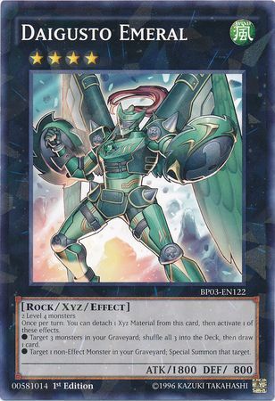 Daigusto Emeral BP03 EN122 Shatterfoil Rare 1st Edition Daigusto Emeral BP03 EN122 Shatterfoil Rare 1st Edition