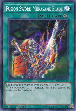 Fusion Sword Murasame Blade BP03 EN143 Shatterfoil Rare 1st Edition Fusion Sword Murasame Blade BP03 EN143 Shatterfoil Rare 1st Edition