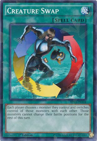 Creature Swap BP03 EN144 Shatterfoil Rare 1st Edition Creature Swap BP03 EN144 Shatterfoil Rare 1st Edition