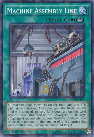 Machine Assembly Line BP03 EN167 Shatterfoil Rare 1st Edition Battle Pack 3 Monster League Shatterfoil Rare 1st Edition Singles Machine Assembly Line BP03 EN167 Shatterfoil Rare 1st Edition Battle Pack 3 Monster League Shatterfoil Rare 1st Edition Singles