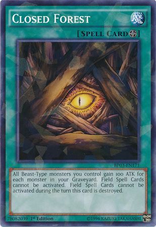 Closed Forest BP03 EN171 Shatterfoil Rare 1st Edition Closed Forest BP03 EN171 Shatterfoil Rare 1st Edition