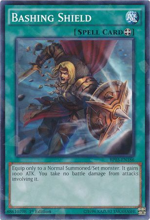 Bashing Shield BP03 EN186 Shatterfoil Rare 1st Edition Bashing Shield BP03 EN186 Shatterfoil Rare 1st Edition