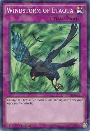 Windstorm of Etaqua BP03 EN196 Shatterfoil Rare 1st Edition Windstorm of Etaqua BP03 EN196 Shatterfoil Rare 1st Edition