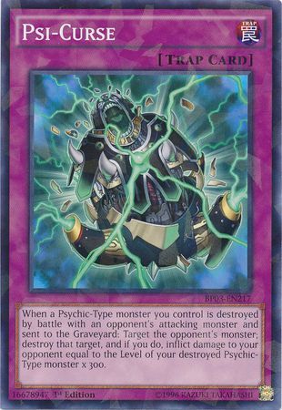 Psi Curse BP03 EN217 Shatterfoil Rare 1st Edition Battle Pack 3 Monster League Shatterfoil Rare 1st Edition Singles Psi Curse BP03 EN217 Shatterfoil Rare 1st Edition Battle Pack 3 Monster League Shatterfoil Rare 1st Edition Singles