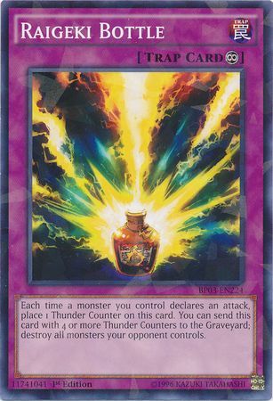 Raigeki Bottle BP03 EN224 Shatterfoil Rare 1st Edition Battle Pack 3 Monster League Shatterfoil Rare 1st Edition Singles Raigeki Bottle BP03 EN224 Shatterfoil Rare 1st Edition Battle Pack 3 Monster League Shatterfoil Rare 1st Edition Singles