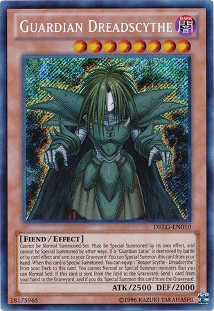 Guardian Dreadscythe DRLG EN010 Secret Rare Unlimited Guardian Dreadscythe DRLG EN010 Secret Rare Unlimited