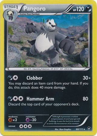 Pangoro 68 111 Shattered Holo Rare Pokemon Theme Deck Exclusives Pangoro 68 111 Shattered Holo Rare Pokemon Theme Deck Exclusives
