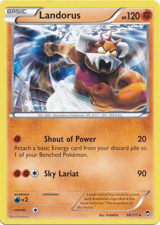 Landorus 58 111 Rare Theme Deck Exclusive Pokemon Theme Deck Exclusives Landorus 58 111 Rare Theme Deck Exclusive Pokemon Theme Deck Exclusives