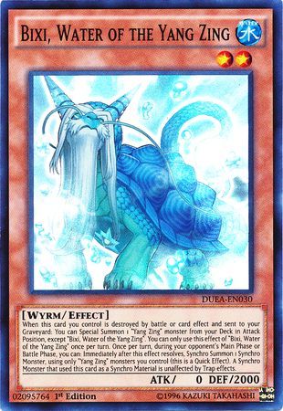 Bixi Water of the Yang Zing DUEA EN030 Super Rare 1st Edition Duelist Alliance 1st Edition Singles Bixi Water of the Yang Zing DUEA EN030 Super Rare 1st Edition Duelist Alliance 1st Edition Singles