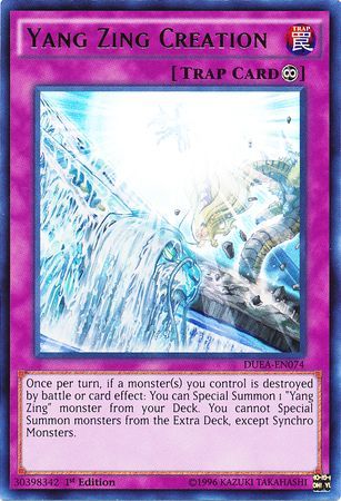 Yang Zing Creation DUEA EN074 Ultra Rare 1st Edition Duelist Alliance 1st Edition Singles Yang Zing Creation DUEA EN074 Ultra Rare 1st Edition Duelist Alliance 1st Edition Singles