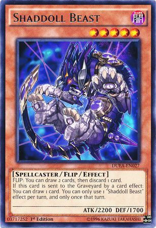 Shaddoll Beast DUEA EN027 Rare 1st Edition Shaddoll Beast DUEA EN027 Rare 1st Edition