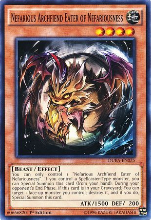 Nefarious Archfiend Eater of Nefariousness - Yugioh | TrollAndToad