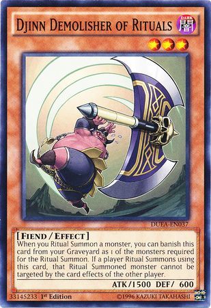 Djinn Demolisher of Rituals DUEA EN037 Common 1st Edition Djinn Demolisher of Rituals DUEA EN037 Common 1st Edition