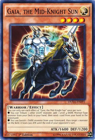 Gaia the Mid Knight Sun DUEA EN091 Common 1st Edition Gaia the Mid Knight Sun DUEA EN091 Common 1st Edition