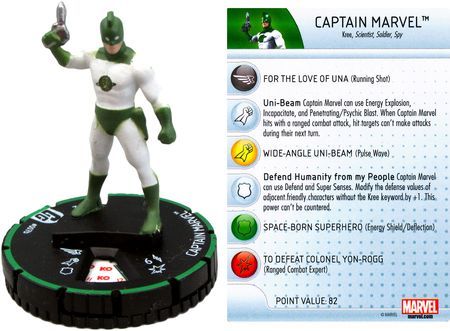 Captain Marvel 007b Guardians of the Galaxy Booster Set Marvel Heroclix Captain Marvel 007b Guardians of the Galaxy Booster Set Marvel Heroclix