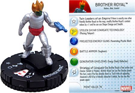 Brother Royal 014b Guardians of the Galaxy Booster Set Marvel Heroclix Brother Royal 014b Guardians of the Galaxy Booster Set Marvel Heroclix