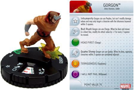Gorgon 027 Guardians of the Galaxy Booster Set Marvel Heroclix Gorgon 027 Guardians of the Galaxy Booster Set Marvel Heroclix