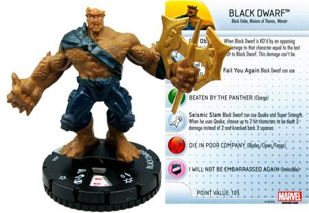 Black Dwarf 046 Guardians of the Galaxy Booster Set Marvel Heroclix Black Dwarf 046 Guardians of the Galaxy Booster Set Marvel Heroclix