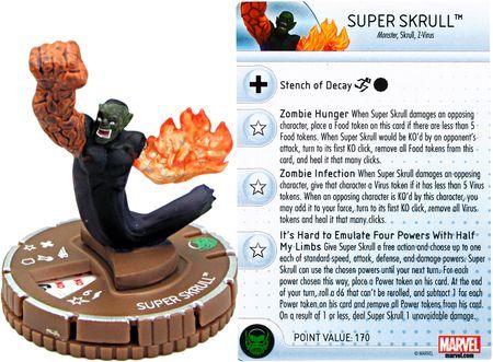 Super Skrull Zombie 062 Chase Guardians of the Galaxy Booster Set Marvel Heroclix Super Skrull Zombie 062 Chase Guardians of the Galaxy Booster Set Marvel Heroclix