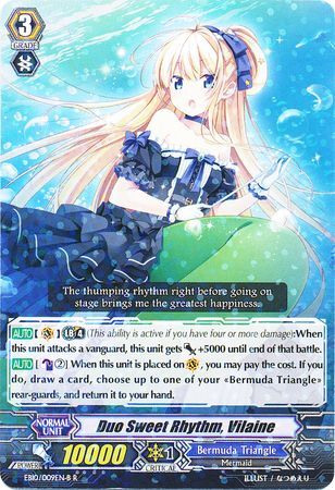Duo Sweet Rhythm Vilaine EB10 009EN B Rare R Extra Booster 10 Divas Duet Singles Duo Sweet Rhythm Vilaine EB10 009EN B Rare R Extra Booster 10 Divas Duet Singles