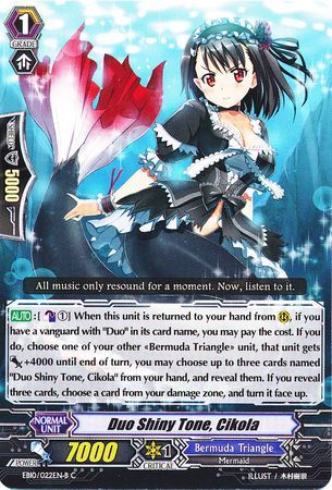 Duo Shiny Tone Cikola EB10 022EN B Common C Extra Booster 10 Divas Duet Singles Duo Shiny Tone Cikola EB10 022EN B Common C Extra Booster 10 Divas Duet Singles