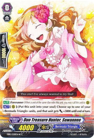 Duo Treasure Hunter Suwannee EB10 028EN W Common C Extra Booster 10 Divas Duet Singles Duo Treasure Hunter Suwannee EB10 028EN W Common C Extra Booster 10 Divas Duet Singles