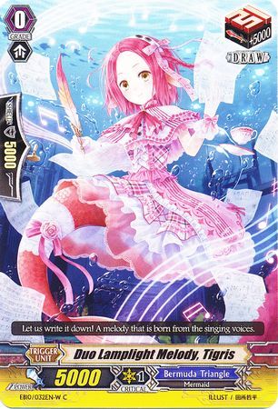 Duo Lamplight Melody Tigris EB10 032EN W Common C Extra Booster 10 Divas Duet Singles Duo Lamplight Melody Tigris EB10 032EN W Common C Extra Booster 10 Divas Duet Singles