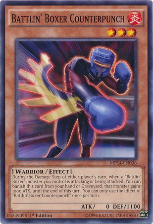 Battlin Boxer Counterpunch MP14 EN006 Common 1st Edition Yu Gi Oh 2014 Mega Tins Singles Battlin Boxer Counterpunch MP14 EN006 Common 1st Edition Yu Gi Oh 2014 Mega Tins Singles