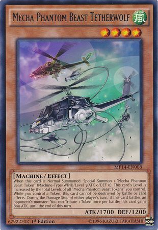 Mecha Phantom Beast Tetherwolf MP14 EN008 Rare 1st Edition Yu Gi Oh 2014 Mega Tins Singles Mecha Phantom Beast Tetherwolf MP14 EN008 Rare 1st Edition Yu Gi Oh 2014 Mega Tins Singles