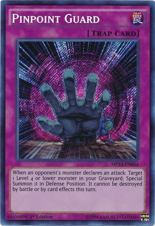 Pinpoint Guard MP14 EN044 Secret Rare 1st Edition Pinpoint Guard MP14 EN044 Secret Rare 1st Edition