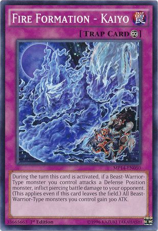 Fire Formation Kaiyo MP14 EN050 Common 1st Edition Yu Gi Oh 2014 Mega Tins Singles Fire Formation Kaiyo MP14 EN050 Common 1st Edition Yu Gi Oh 2014 Mega Tins Singles
