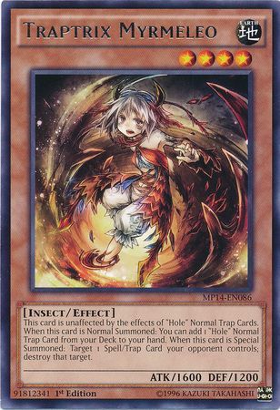 Traptrix Myrmeleo MP14 EN086 Rare 1st Edition Traptrix Myrmeleo MP14 EN086 Rare 1st Edition