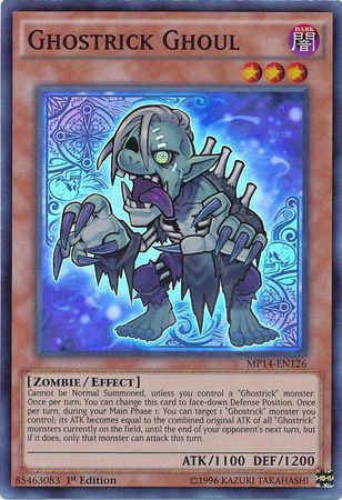 Ghostrick Ghoul MP14 EN126 Super Rare 1st Edition Yu Gi Oh 2014 Mega Tins Singles Ghostrick Ghoul MP14 EN126 Super Rare 1st Edition Yu Gi Oh 2014 Mega Tins Singles