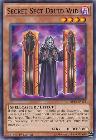 Secret Sect Druid Wid MP14 EN132 Common 1st Edition Secret Sect Druid Wid MP14 EN132 Common 1st Edition