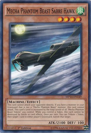 Mecha Phantom Beast Sabre Hawk MP14 EN149 Common 1st Edition Yu Gi Oh 2014 Mega Tins Singles Mecha Phantom Beast Sabre Hawk MP14 EN149 Common 1st Edition Yu Gi Oh 2014 Mega Tins Singles