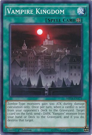 Vampire Kingdom MP14 EN171 Common 1st Edition Yu Gi Oh 2014 Mega Tins Singles Vampire Kingdom MP14 EN171 Common 1st Edition Yu Gi Oh 2014 Mega Tins Singles