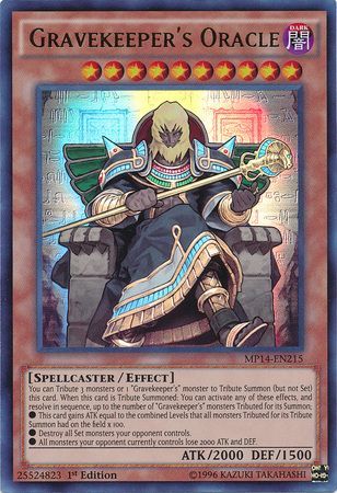 Gravekeeper s Oracle MP14 EN215 Ultra Rare 1st Edition Gravekeeper s Oracle MP14 EN215 Ultra Rare 1st Edition