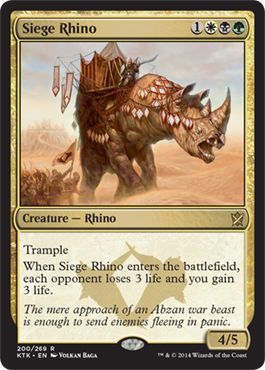 Siege Rhino 200 269 Khans of Tarkir Singles Siege Rhino 200 269 Khans of Tarkir Singles