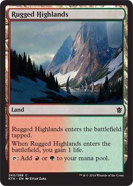 Rugged Highlands 240 269 Khans of Tarkir Singles Rugged Highlands 240 269 Khans of Tarkir Singles