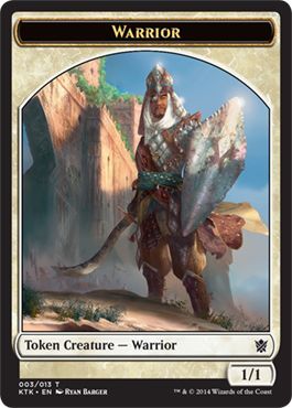 Warrior Token 003 KTK Khans of Tarkir Singles Warrior Token 003 KTK Khans of Tarkir Singles