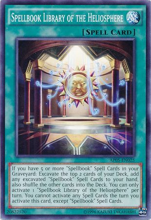 Spellbook Library of the Heliosphere AP05 EN025 Common Astral Pack 5 AP05 Spellbook Library of the Heliosphere AP05 EN025 Common Astral Pack 5 AP05
