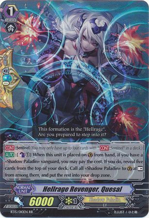 Hellrage Revenger Quesal BT15 010EN Double Rare RR Hellrage Revenger Quesal BT15 010EN Double Rare RR